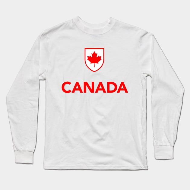 Canada Maple Leaf Long Sleeve T-Shirt by vladocar